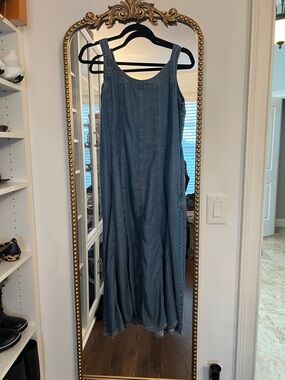 Chico's Sleeveless Denim Maxi Dress - Blue